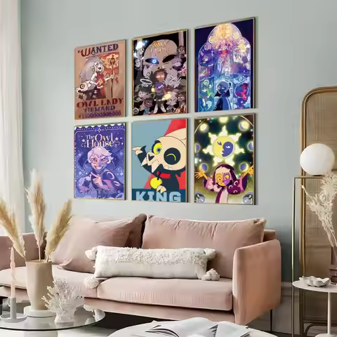 Cartoon The O-Owl movie House Classic Anime Poster Waterproof Paper Sticker Coffee House Bar Room Wa