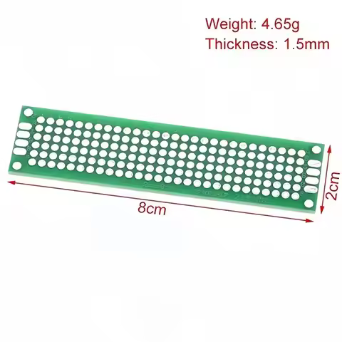 1Pcs Universal PCB Board Tin-plated Double Sided Prototype Board 2x8 3x7 4x6 5x7 6x8 7x9 8x12 9x15cm