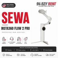 Sewa Insta360 Flow 2 Pro Gimbal | AI Tracking Smartphone Stabilizer | 3-Axis Phone Gimbal | Vlog Wed
