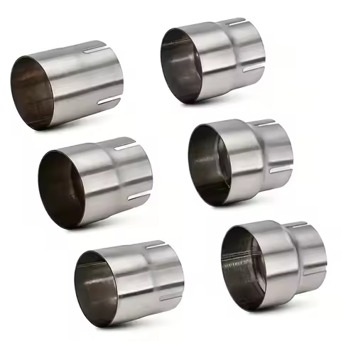 Motorcycle Exhaust Reducer Adapter 51mm to 52 58 62 64mm Universal Converter Pipe Connector Clamp