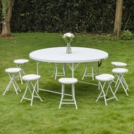 Outdoor Folding Foldable Table (ROUND) - 80CM / 122CM