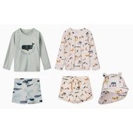 [Kids Club] 3/9 European American Style Baby Boys Girls Children LI Animal Whales Long-Sleeved One-P