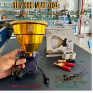 Đèn pin đội đầu đèn kẹp bình ắc quy P90 898 mẫu mới vỏ nhôm CNC rất đẹp dùng soi nấm mối đi biển chó