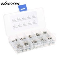 KKmoon 100pcs 5x20mm Fast-blow Glass Tube Fuses Assorted Kit Amp 0.2A 0.5A 1A 2A 3A 5A 8A 10A 15A 20