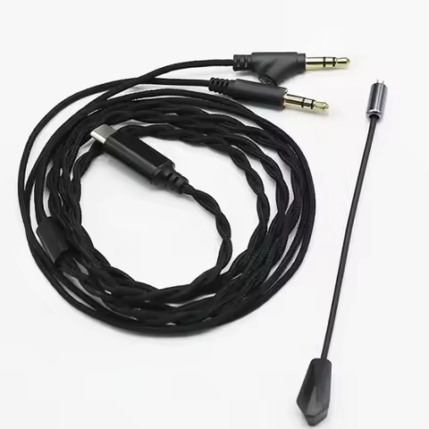 New Game Boom Microphone Earphone upgrade Cable MMCX Earphone Stereo Bass HIFI game Headphone Earbud