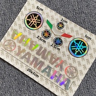 3D Rainbow Reflective Sticker Fuel Tank Logo Side Panel Badge Sticker For YAMAHA Logo R1 R3 R6 Yamah