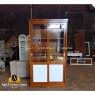 Vintage TEAK DECORATIVE CABINET (decorative cupboard, teak shelf decorative cupboard)