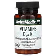 NutraMedix, Vitamins D3 & K2, 60 / 90  Vegetable Capsules