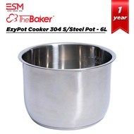 The Baker EzyPot Pressure Cooker 304 Stainless Steel Pot - 6L