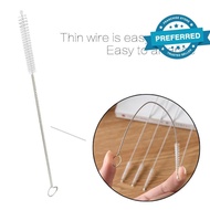 Plastic Straw Reusable Replacement Straws Flexible Plastic Straw With Cleaning Brush V1W3