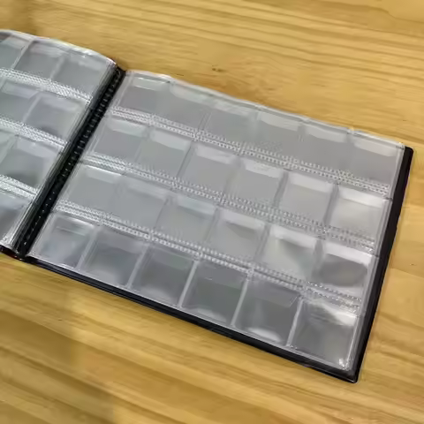 10 Pages Coin Collection Album 120/240 Pockets 25mm 40mm 2 Euro Coin Collecting Book Pennies Medalli