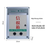 Hộp Ý Kiến ​​cỡ Lớn Bằng Thép Không Gỉ Hộp Thư Báo Bằng Hợp Kim Nhôm Hộp Phản Hồi Hộp Khiếu Nại Treo