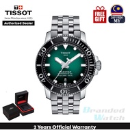 [Official Warranty] Tissot T120.407.11.091.01 Men's Seastar 1000 Powermatic 80 Green Dial Stainless Steel Strap Watch T1204071109101 (watch for men / jam tangan lelaki / tissot watch for men / tissot watch / men watch)