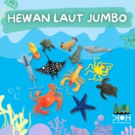 JUMBO sea animal toys sea animal figurines sensory play montessori