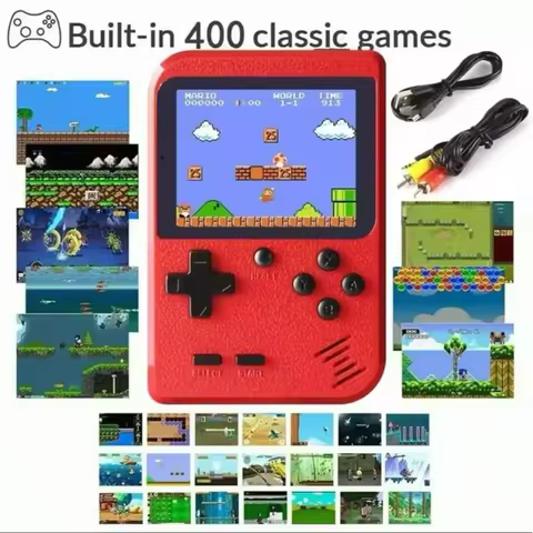 Retro Classic Games Handheld Small Game Console Built-in 400 Games Can Be Connected To The TV Video