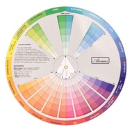 14/23/23.5cm Tattoo Pigment 12Colors Wheel Paper Card Supplies Three-tier Mix Guide Central Circle Rotate Tattoo Accessories