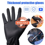 [Wholesale] Household Kitchen Black Ultra-stretch PVC Disposable Gloves / Thickened Protective Clean