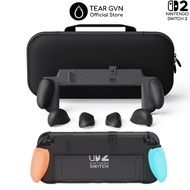 Ergonomic NeoGrip Set and Savage Raven Carrying Bag (Skull & Co) for Nintendo Switch 2