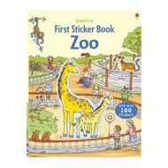 Usborne First Sticker Books Zoo Colouringสมุดวาดภาพระบายสีสำหรับเด็กกิจกรรมภาษาอังกฤษสำหรับเด็ก