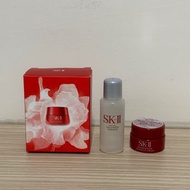 SK-II 青春露10ml+致臻肌活能量活膚霜 2.5g