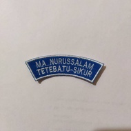 High Quality 8x2.8 CM School Location Embroidery Bet Available in Many Colors, Can Request School Na