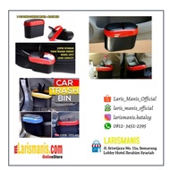 MERAH CAR TRASH BIN MINI SIDE CAR TRASH BIN BLACK-Red