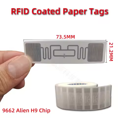 10pcs RFID UHF Tags Sticker 860-960MHz Long Range Alien H9 Lable Adhesive for Sports Timing Race Veh
