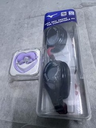 Mizuno 耳塞及泳鏡