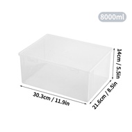 WORTHBUY Desk Organizer Transparent A4 Paper Plastic Storage Box Multifunctional Home Strorage Organ