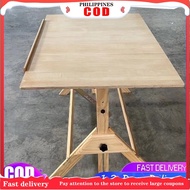 【Free Ruler】Drafting Table Adjustable Height Tilting with Drawes Stool Pen Holder