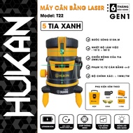 [GENUINE] HUKAN T22 5-line blue beam laser level, 5-line laser level Battery voltage: 2 cells