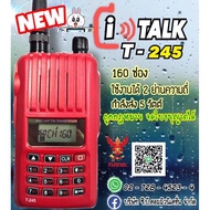 วิทยุสื่อสาร I TALK รุ่นT-245 (5วัตต์)  2 ย่านความถี่ ดำ-แดงได้