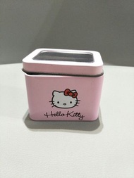 Sanrio 三麗鷗 Hello Kitty 粉紅色手錶空鐵盒