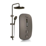 Champs Legend Instant Water Heater With Rain Shower Set (Gun Metal)