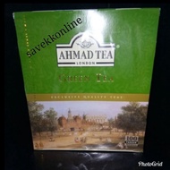 AHMAD TEA GREEN TEA 100 TAGGED