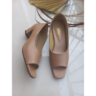 4cm front open loafers