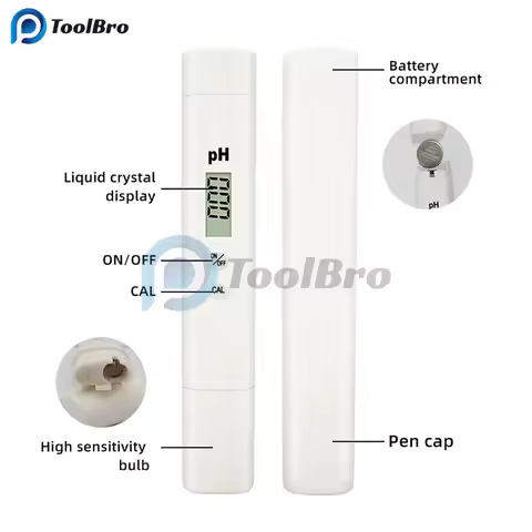 LED Digital PH Meter Water Quality Tester for Aquarium Hydroponics Swimming Pool Drinking Water Test