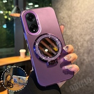Casing For OPPO A98 5G A97 5G Silicone matte matte TPU phone case aesthetic mirror function bracket 