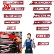 Easy to Read 3D Printed Magnetic Tool Box Labels, 12 Pack of Magnetic Toolbox Labels& Drawer Tags