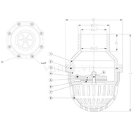 UPVC Flange Suction Bag DN65 DN90 DN100 DN150