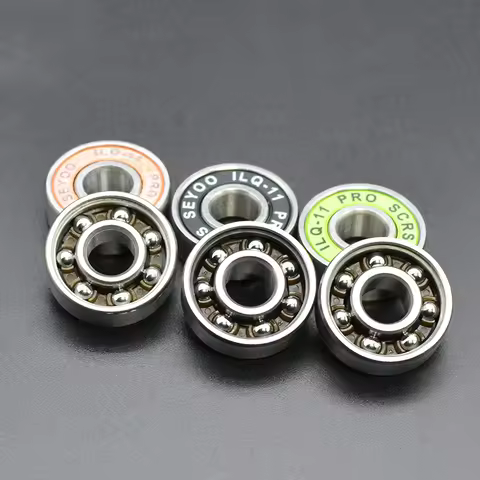8Pcs 608 2RS Bearing ILQ-11 8x22x7 Green Longboard Speed Inline Skate Wheel Bearing Skate Scooter Sm
