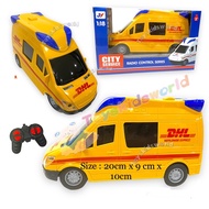 1:18 Remote Control Simulation Cargo Courier Lorry DHL Van with Light and Sound RC TRUCK RC Van RC D