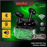 DMES DE8 PRO True Wireless Stereo Bluetooth 5.1 IPX6 LED Smart Touch Low Latency Gamer Earbuds