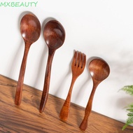 MXBEAUTY1 Wooden Spoon Ice Cream Retro Teaspoon Tableware For Soup Cooking Tea Coffee Coffee Spoon