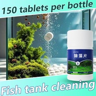 Water tank algae removal algae remover for aquarium 150 tablets aquarium water cleaner