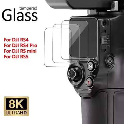 Tempered Glass Screen Protector for DJI RS 5 / RS 4 RS 4 Pro RS Mini, 9H HD Anti-Scratch Protective 