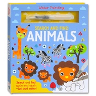 Magic Water Painting Search and Find ANIMALS Board Book (Reusable)