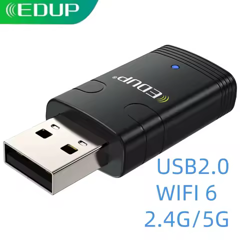 EDUP AX910 WiFi 6 USB Adapter Bluetooth 5.3 Wireless Network Card Dual Band 2.4G/5GHz for Win 11/10 