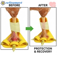 REFINEMENT 4pcs Chicken Leg Splint, Adjustable Durablel Duck Leg Splint, Professional Reusable Ightw