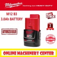 MILWAUKEE M12 B3 3.0AH BATTERY